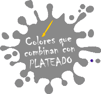 colores que combinan con PLATEADO