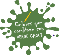 colores que combinan verde CAQUI