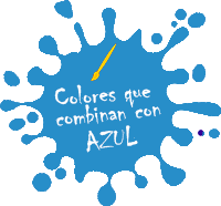 con qué colores combina el azul