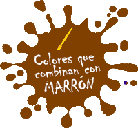 con qué colores combina el marrón