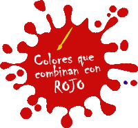 con qué colores combina el rojo